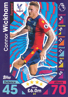 Connor Wickham Crystal Palace 2016/17 Topps Match Attax #89